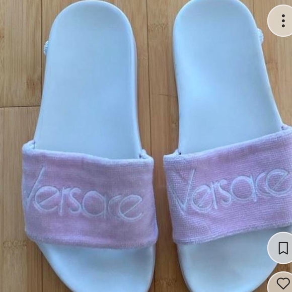 Versace Women Terry Cloth Flip Flops Slides - Picture 4 of 16